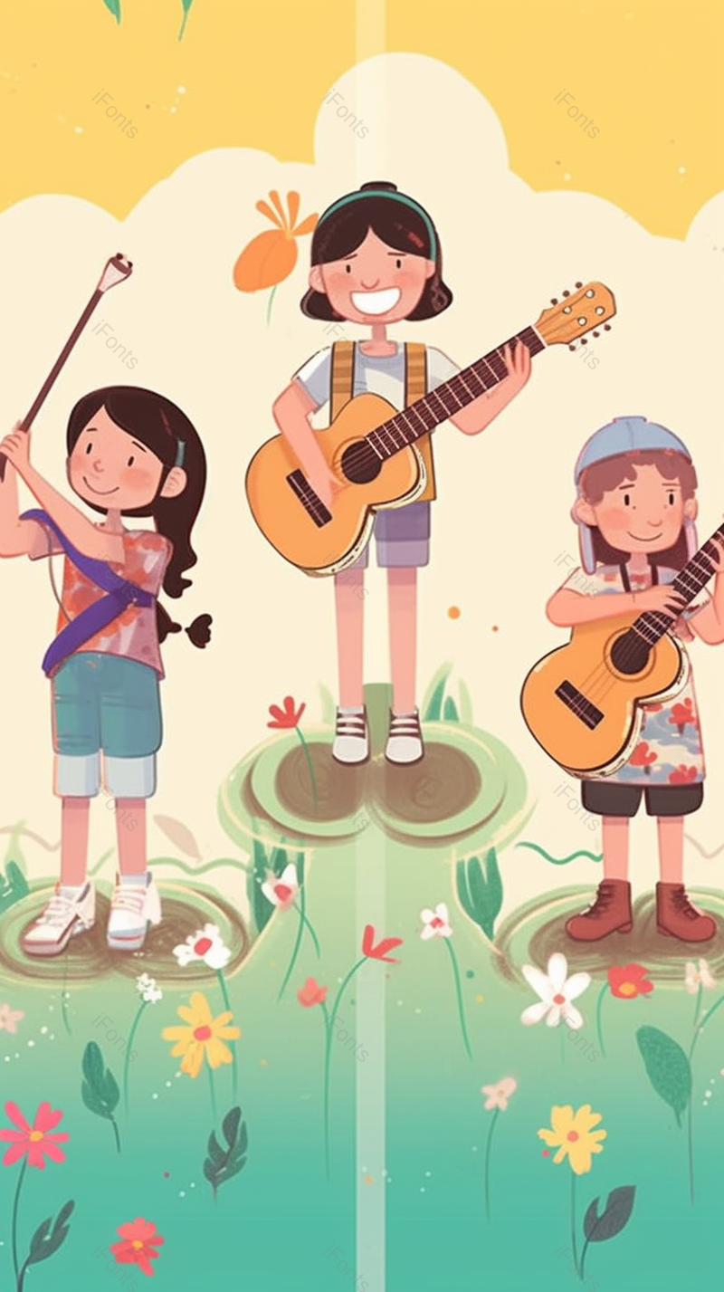 三个青年演唱表演卡通背景,插画/手绘图,插画/手绘图库,插画/手绘图下载,插画/手绘